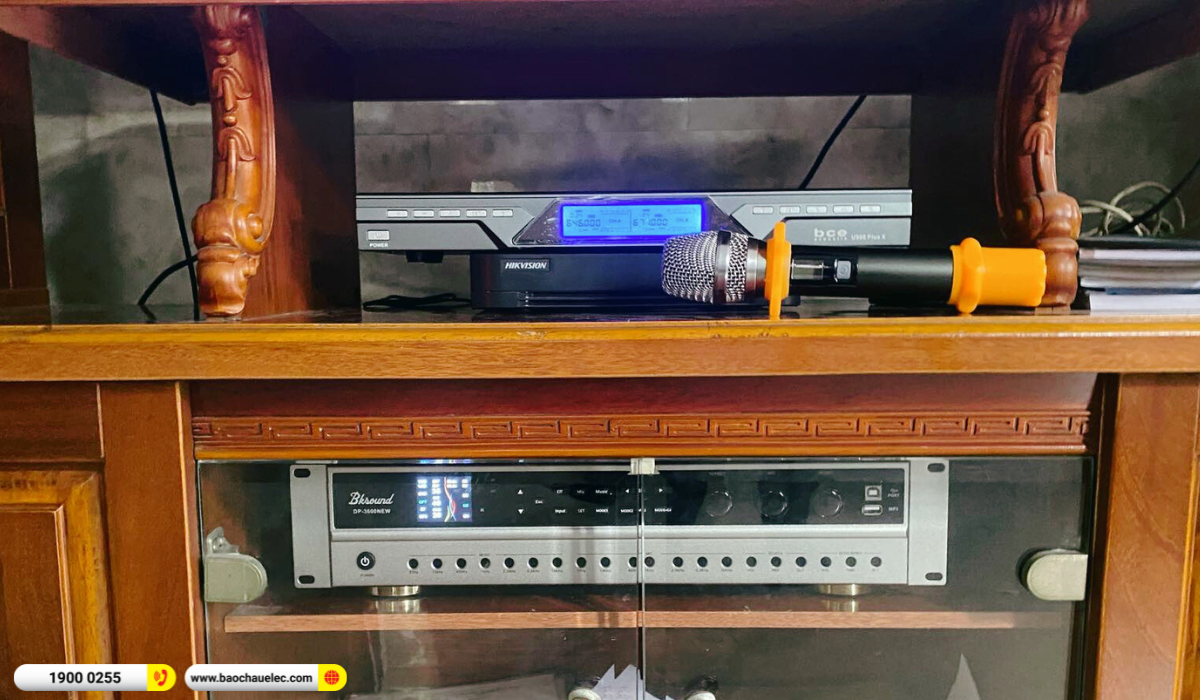 Lắp đặt d&agrave;n karaoke Domus hơn 24tr cho chị Nga tại TP HCM