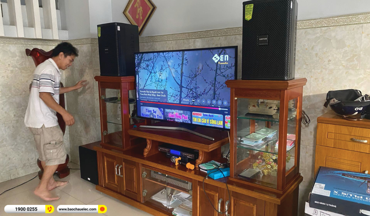 Lắp đặt d&agrave;n karaoke Domus hơn 24tr cho chị Nga tại TP HCM