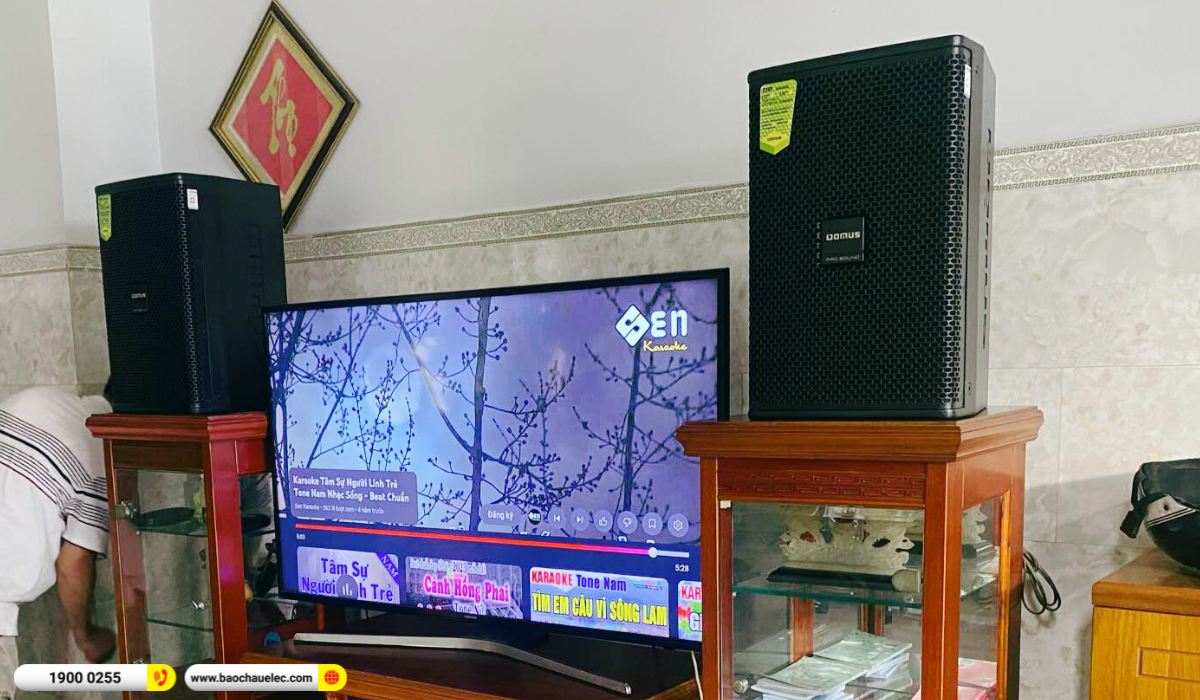 Lắp đặt d&agrave;n karaoke Domus hơn 24tr cho chị Nga tại TP HCM 