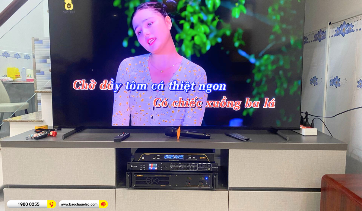 Lắp đặt d&agrave;n karaoke Domus hơn 32tr cho chị Vy tại TP HCM