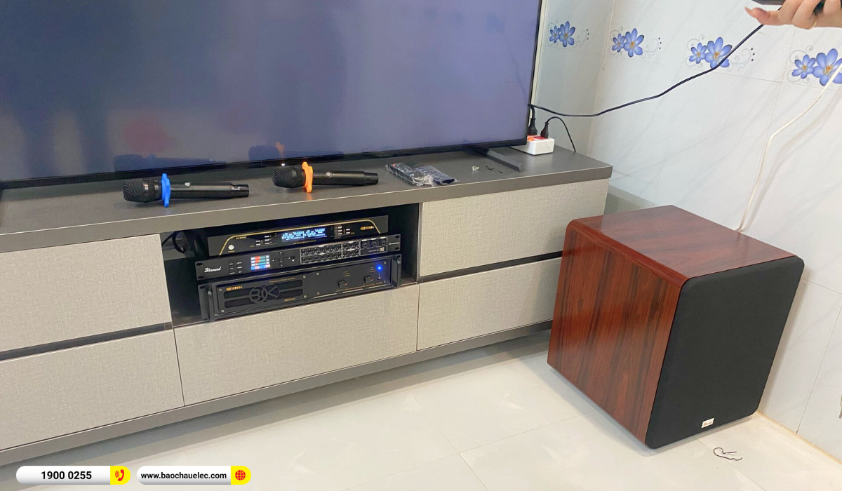 Lắp đặt d&agrave;n karaoke Domus hơn 32tr cho chị Vy tại TP HCM