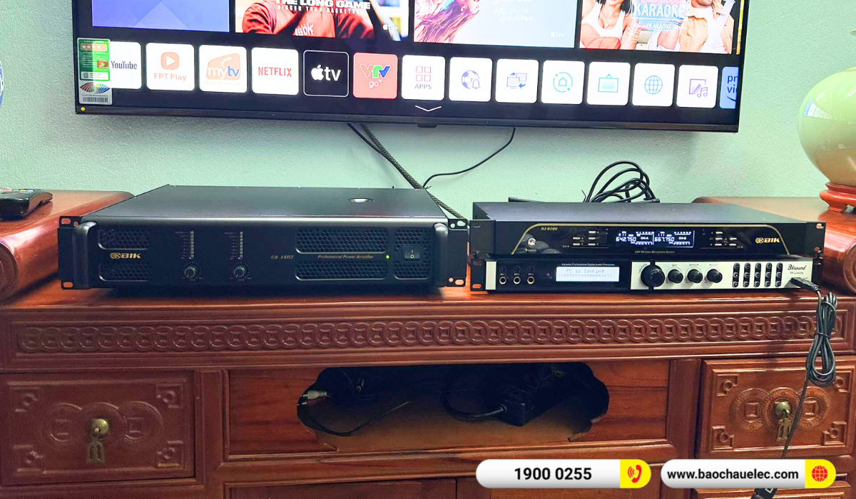 Lắp đặt d&agrave;n karaoke Domus hơn 30tr cho ch&uacute; Hưng tại H&agrave; Nội