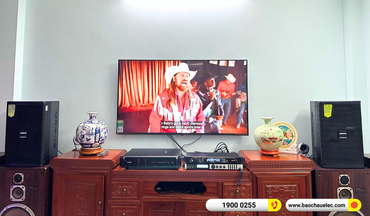 Lắp đặt d&agrave;n karaoke Domus hơn 30tr cho ch&uacute; Hưng tại H&agrave; Nội
