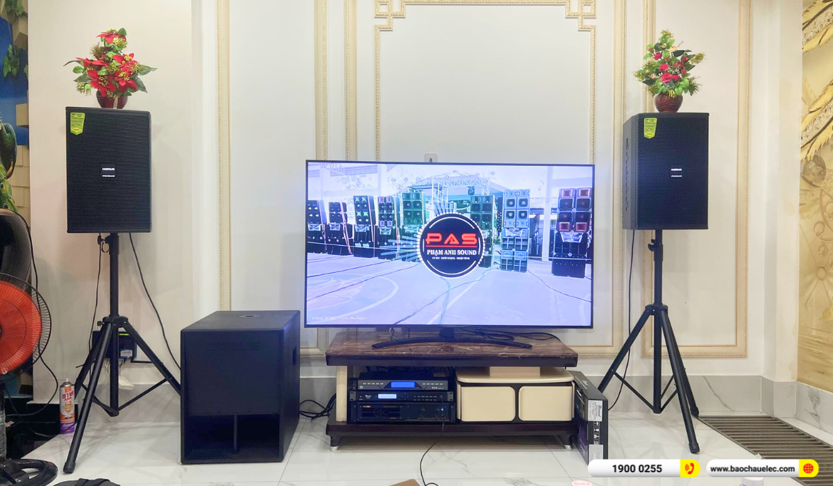 Lắp đặt d&agrave;n karaoke Domus hơn 40tr cho ch&uacute; Sang tại TP HCM