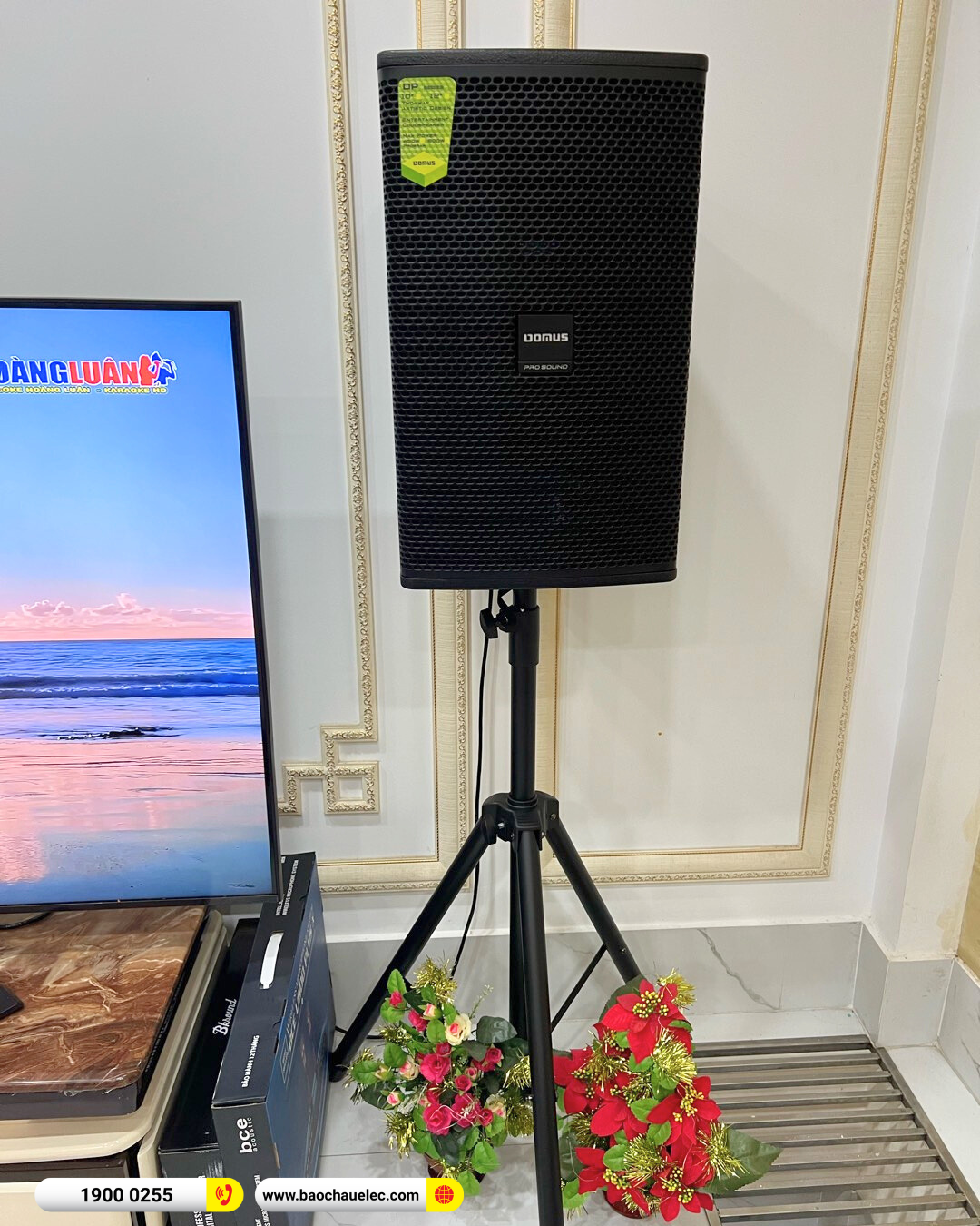 Lắp đặt d&agrave;n karaoke Domus hơn 40tr cho ch&uacute; Sang tại TP HCM