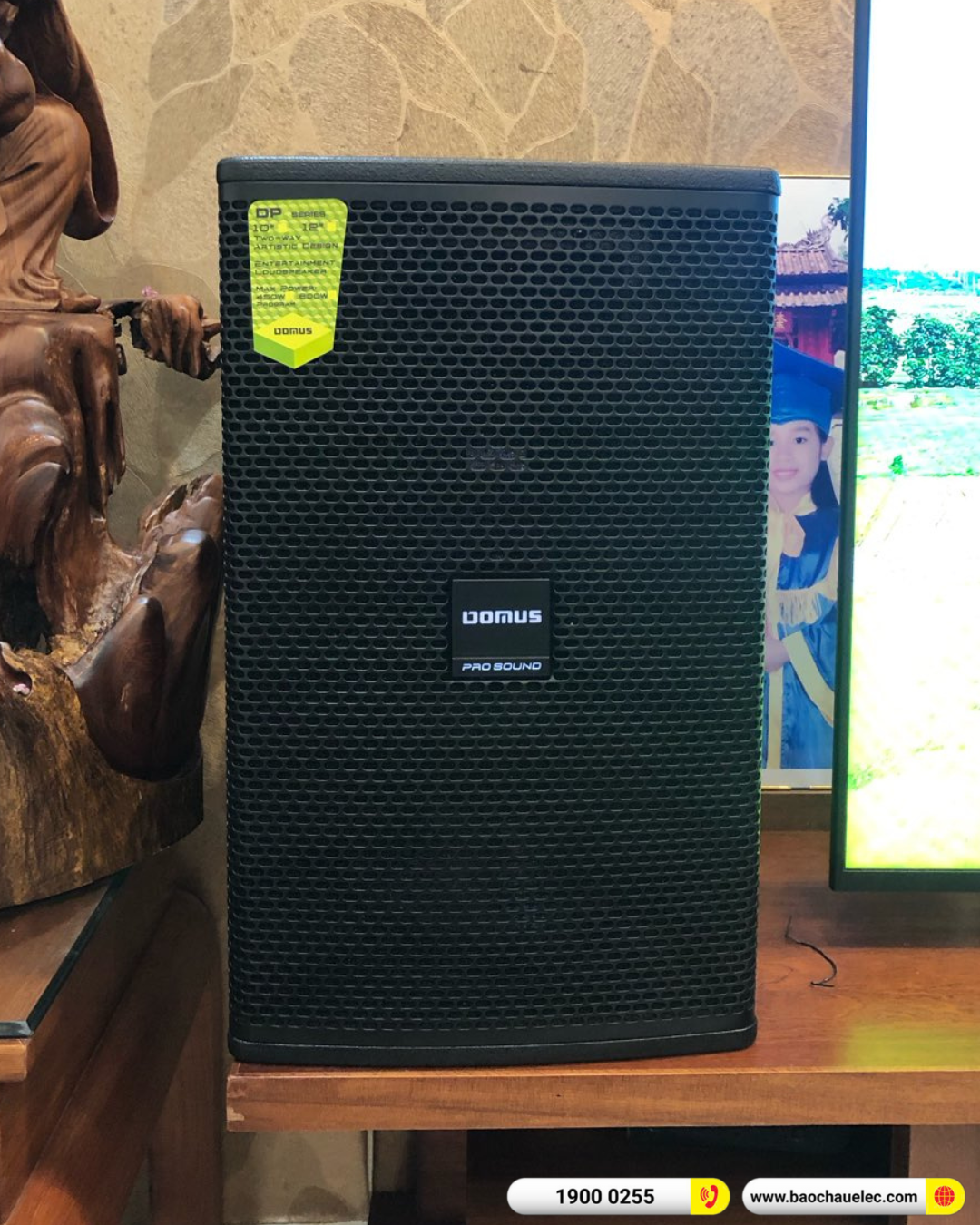 Lắp đặt d&agrave;n karaoke Domus hơn 30tr cho c&ocirc; Vui tại H&agrave; Nội