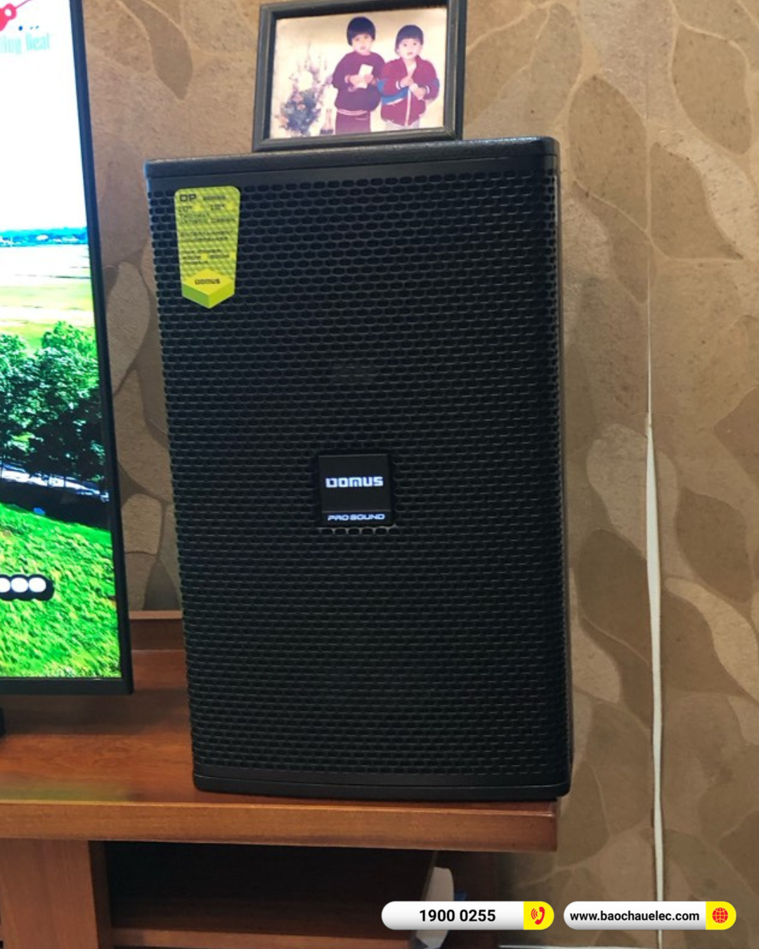 Lắp đặt d&agrave;n karaoke Domus hơn 30tr cho c&ocirc; Vui tại H&agrave; Nội