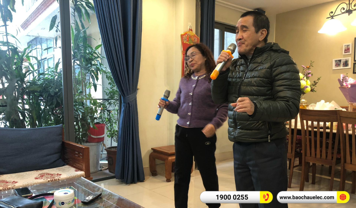 Lắp đặt d&agrave;n karaoke Domus hơn 30tr cho c&ocirc; Vui tại H&agrave; Nội