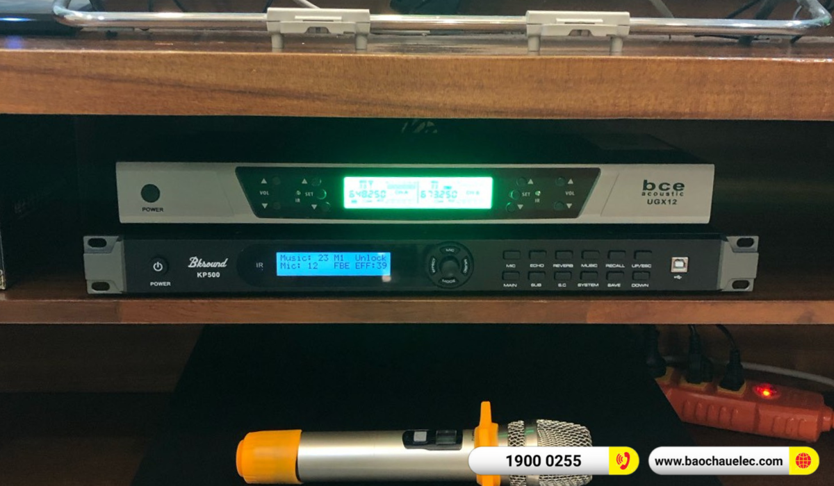 Lắp đặt d&agrave;n karaoke Domus hơn 30tr cho c&ocirc; Vui tại H&agrave; Nội