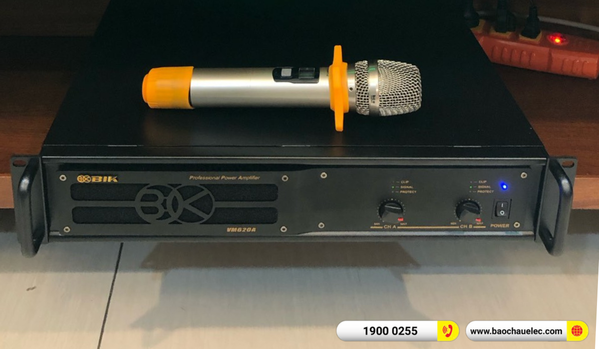 Lắp đặt d&agrave;n karaoke Domus hơn 30tr cho c&ocirc; Vui tại H&agrave; Nội