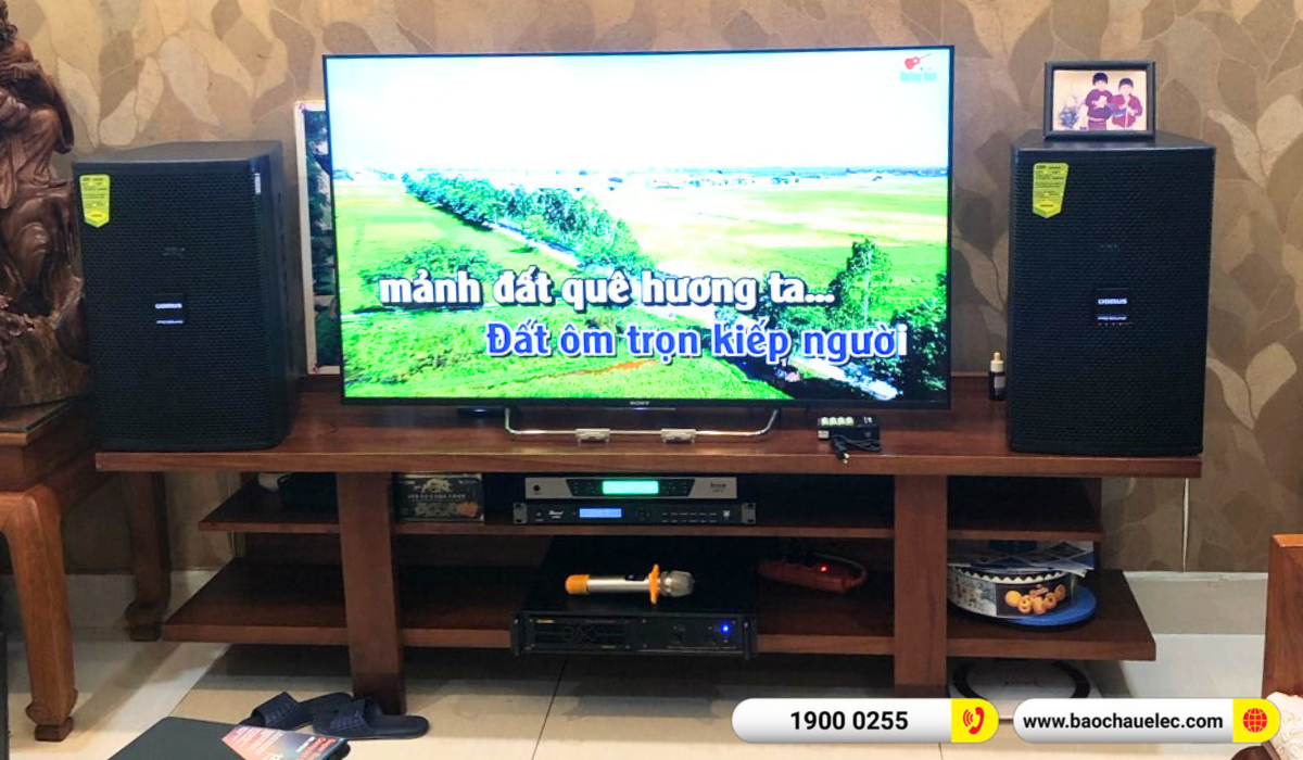 Lắp đặt d&agrave;n karaoke Domus hơn 30tr cho c&ocirc; Vui tại H&agrave; Nội