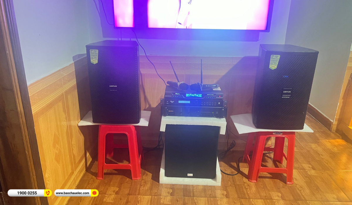 Lắp đặt d&agrave;n karaoke Domus hơn 33tr cho ch&uacute; Phượng tại Đắk Lắk