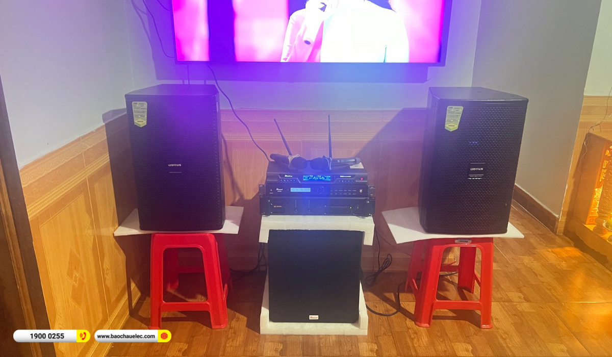 Lắp đặt d&agrave;n karaoke Domus hơn 33tr cho ch&uacute; Phượng tại Đắk Lắk