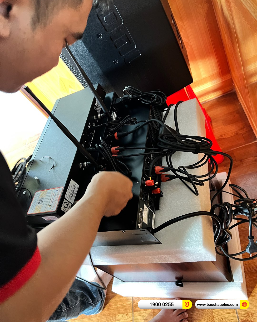 Lắp đặt d&agrave;n karaoke Domus hơn 33tr cho ch&uacute; Phượng tại Đắk Lắk