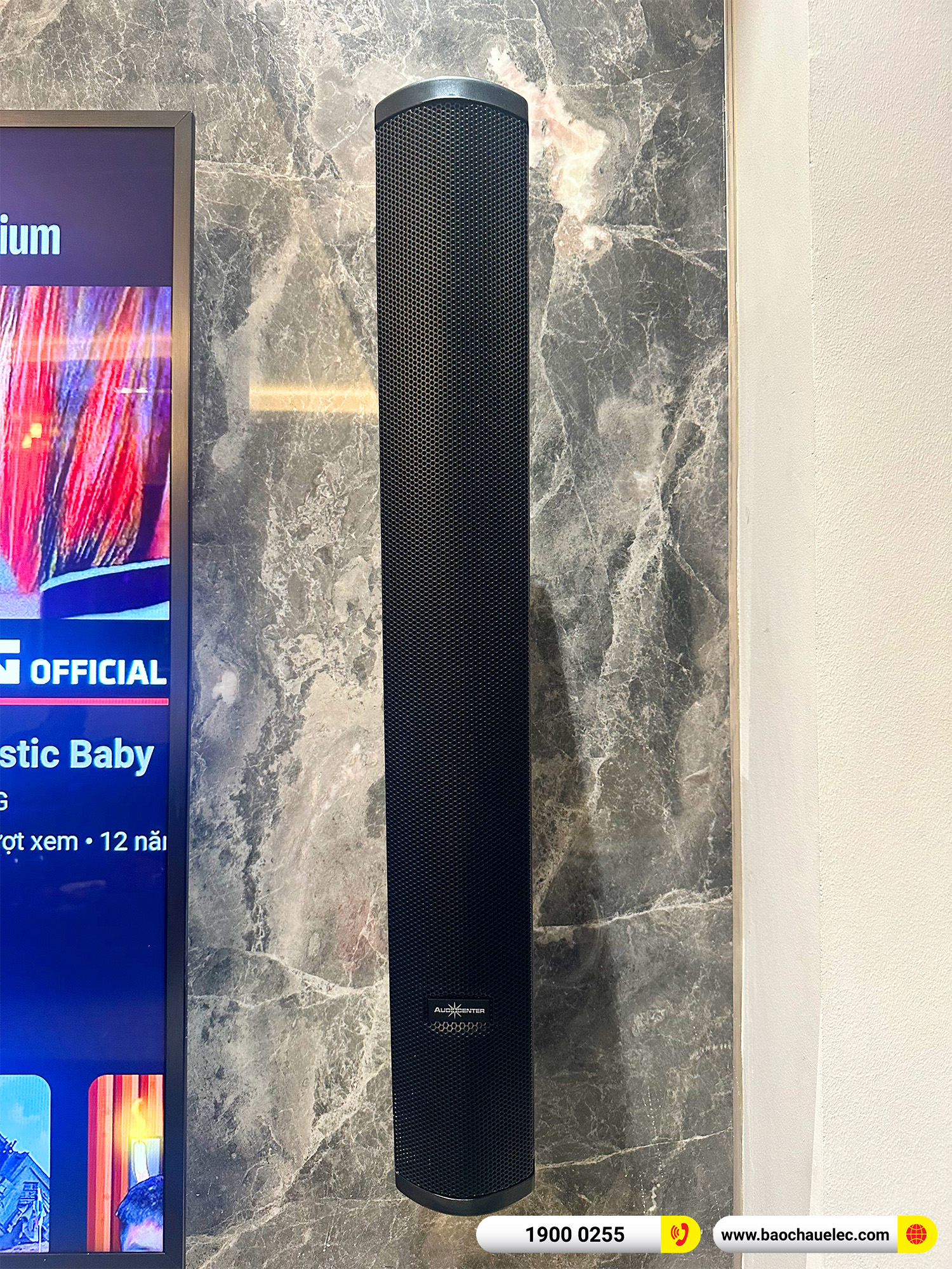 lắp đặt dàn karaoke gắn tường audiocenter T83 cho khách hàng tại hà nội