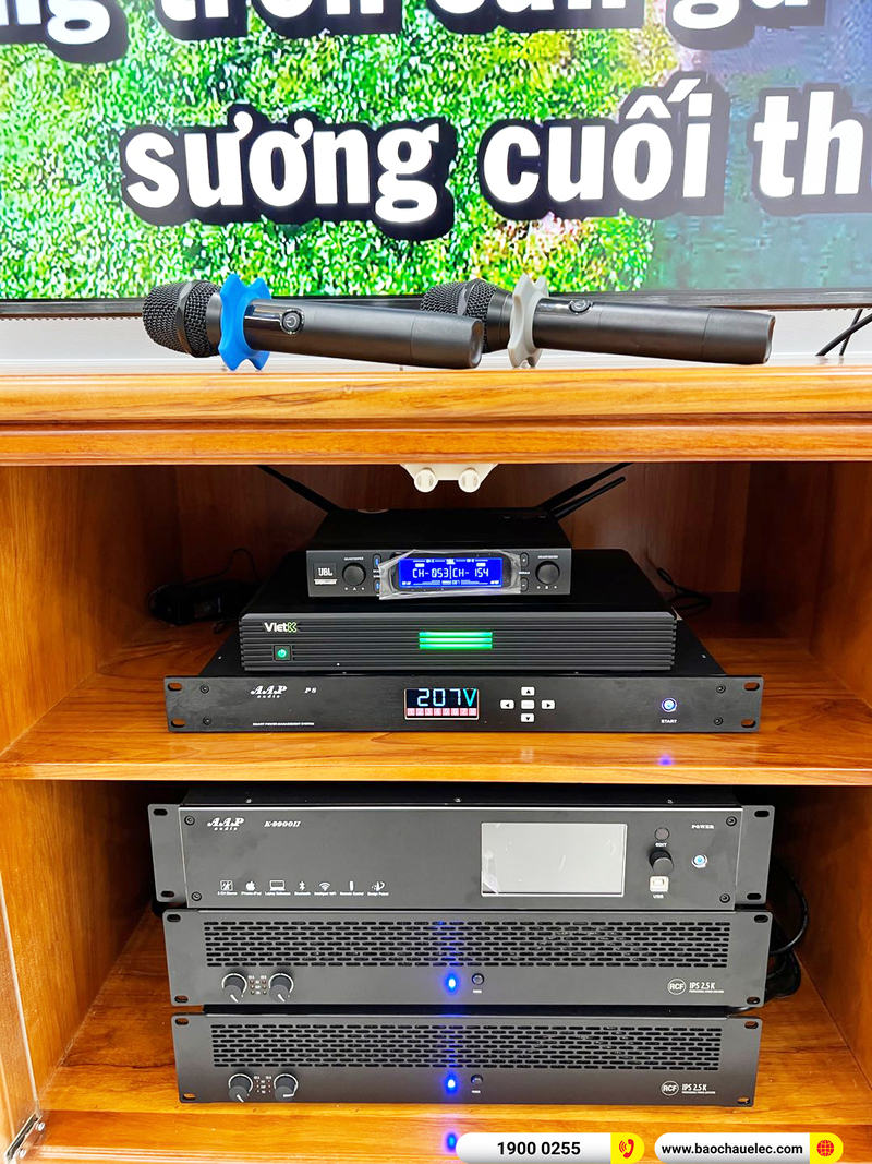 Lắp đặt d&agrave;n karaoke RCF gần 177tr cho anh Cương ở B&igrave;nh Dương