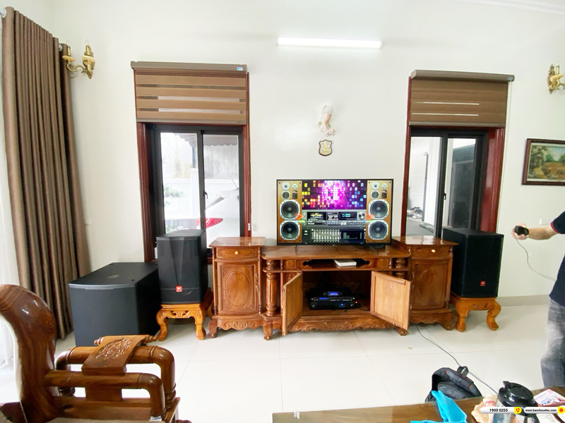 Lắp đặt d&agrave;n karaoke JBL gần 104tr cho anh Cảnh ở Thanh H&oacute;a