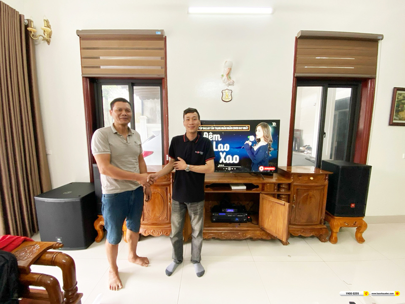 Lắp đặt d&agrave;n karaoke JBL gần 104tr cho anh Cảnh ở Thanh H&oacute;a