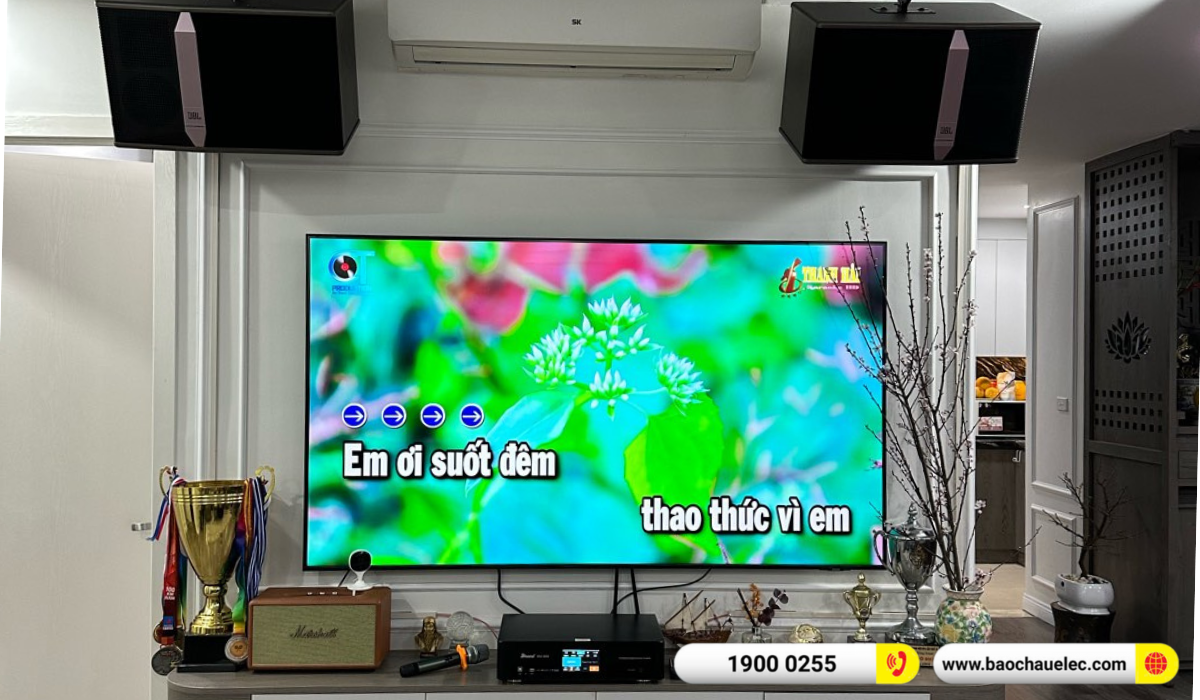 Lắp đặt d&agrave;n karaoke JBL hơn 26tr cho anh Ch&iacute;nh tại H&agrave; Nội