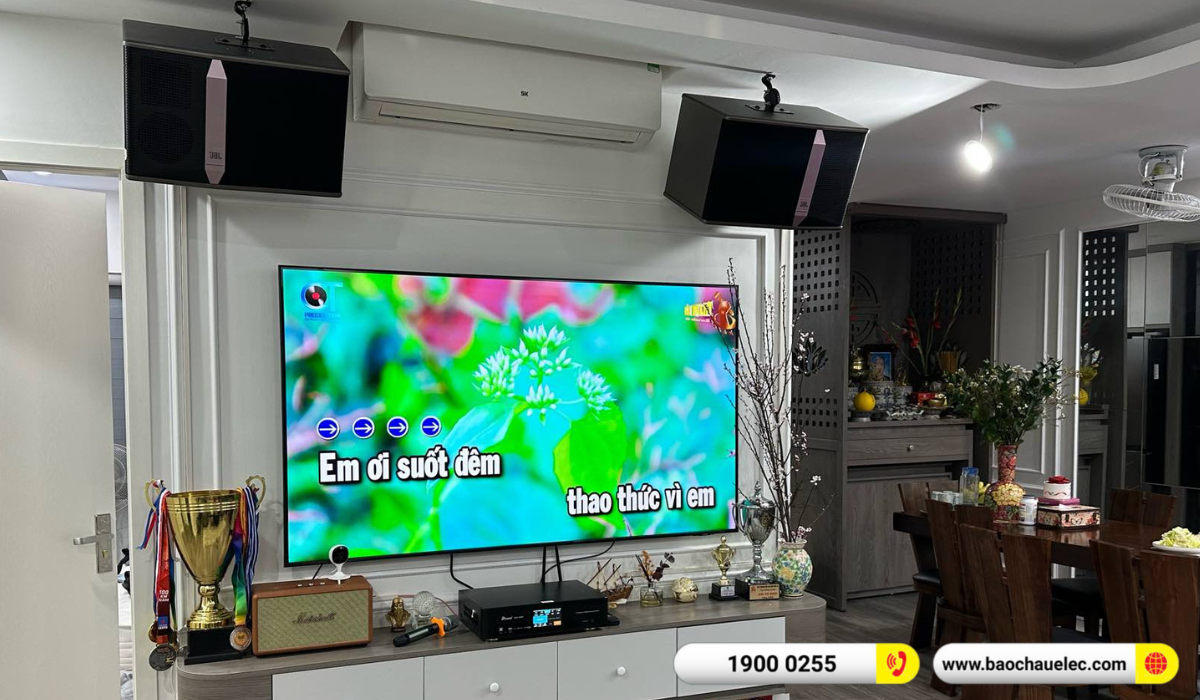 Lắp đặt d&agrave;n karaoke JBL hơn 26tr cho anh Ch&iacute;nh tại H&agrave; Nội