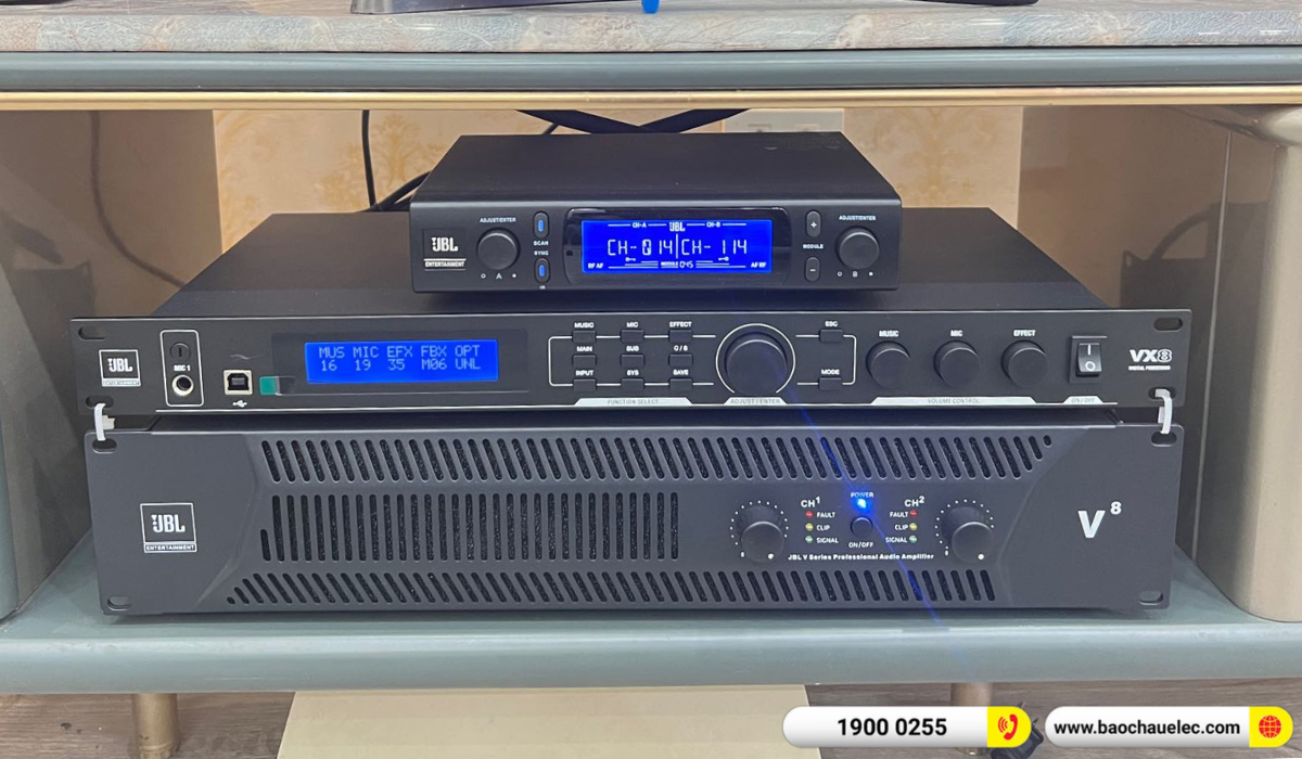 Lắp đặt d&agrave;n karaoke JBL hơn 80tr cho anh Đức tại H&agrave; Nội