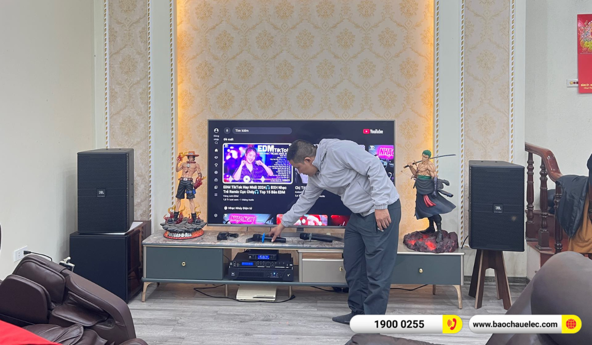 Lắp đặt d&agrave;n karaoke JBL hơn 80tr cho anh Đức tại H&agrave; Nội