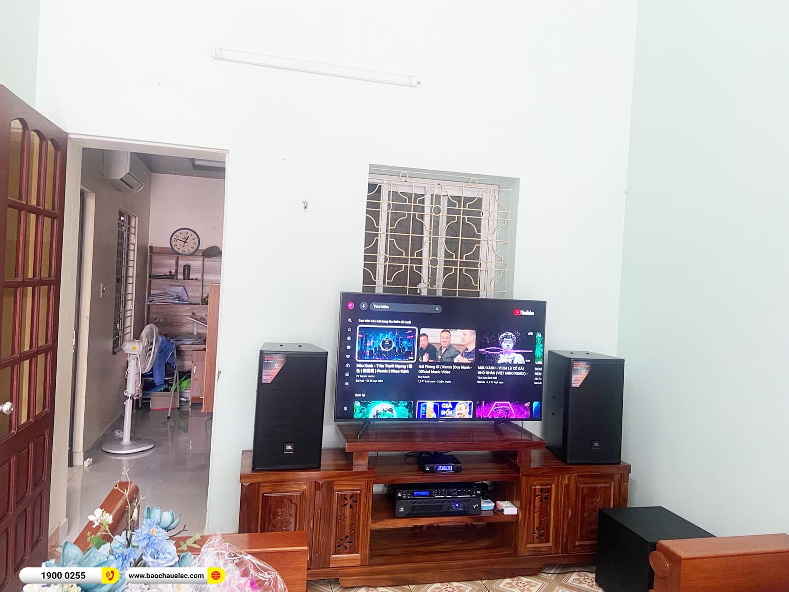 Lắp đặt d&agrave;n karaoke JBL hơn 80tr cho anh Hiệu ở Hải Ph&ograve;ng