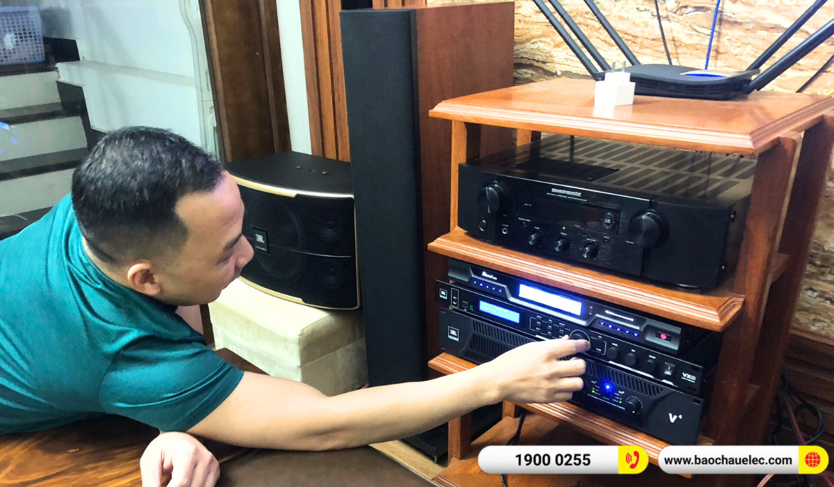 Lắp đặt d&agrave;n karaoke JBL hơn 31tr cho anh Hinh tại Hải Dương
