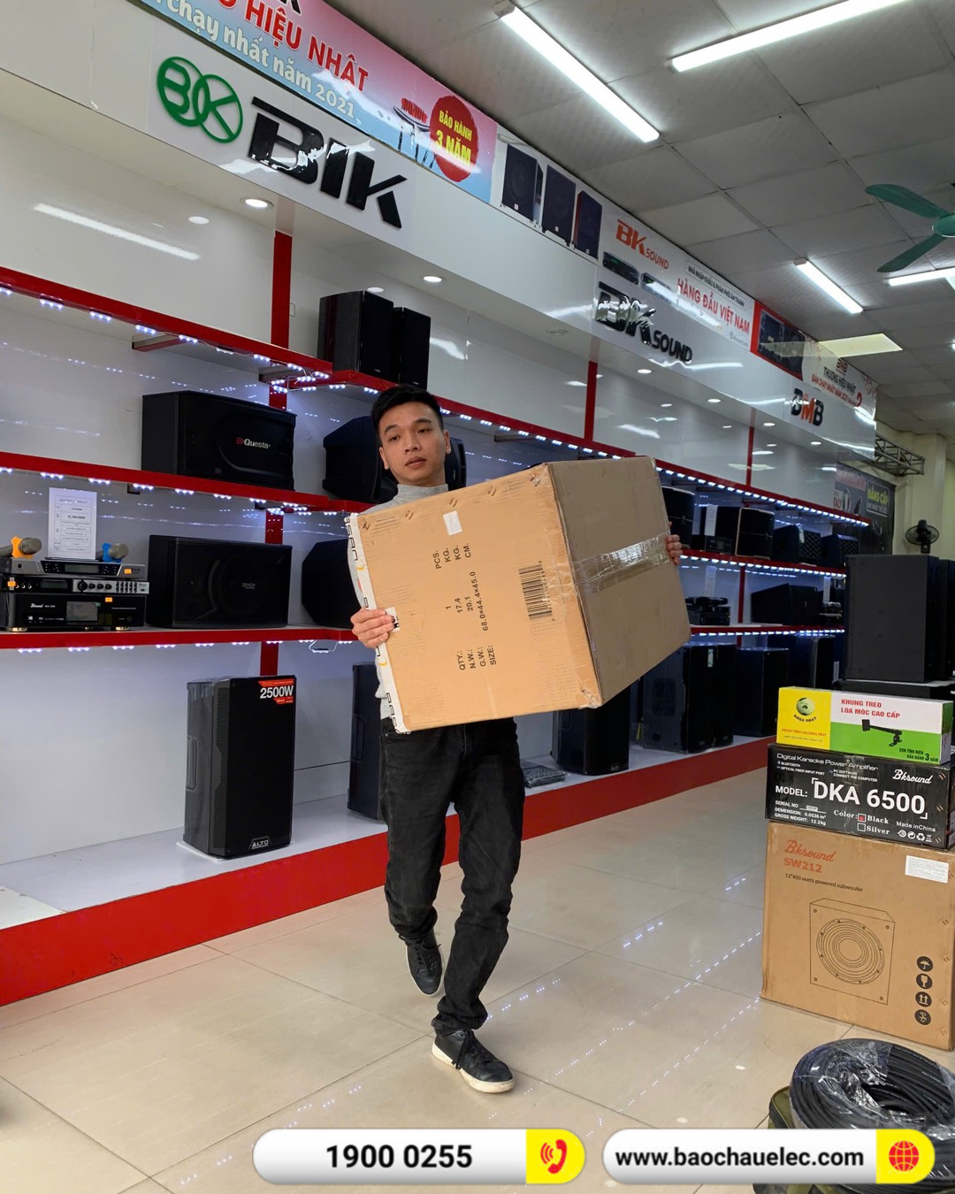 Lắp đặt d&agrave;n karaoke JBL hơn 27tr cho anh Hưng tại Bắc Giang