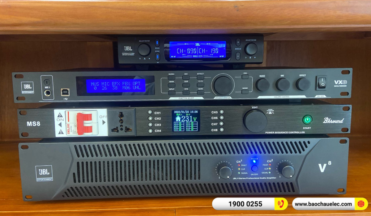 Lắp đặt d&agrave;n karaoke JBL hơn 92tr cho anh Kha tại Quảng Ninh