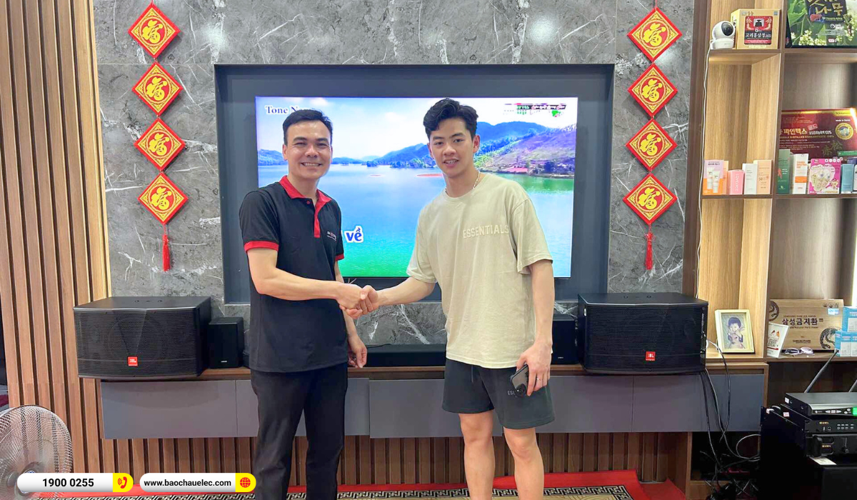 Lắp đặt d&agrave;n karaoke JBL hơn 35tr cho anh Long tại Th&aacute;i Nguy&ecirc;n