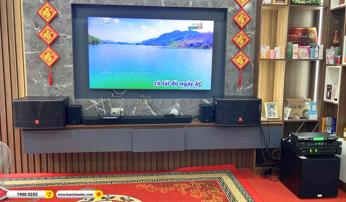 Lắp đặt d&agrave;n karaoke JBL hơn 35tr cho anh Long tại Th&aacute;i Nguy&ecirc;n