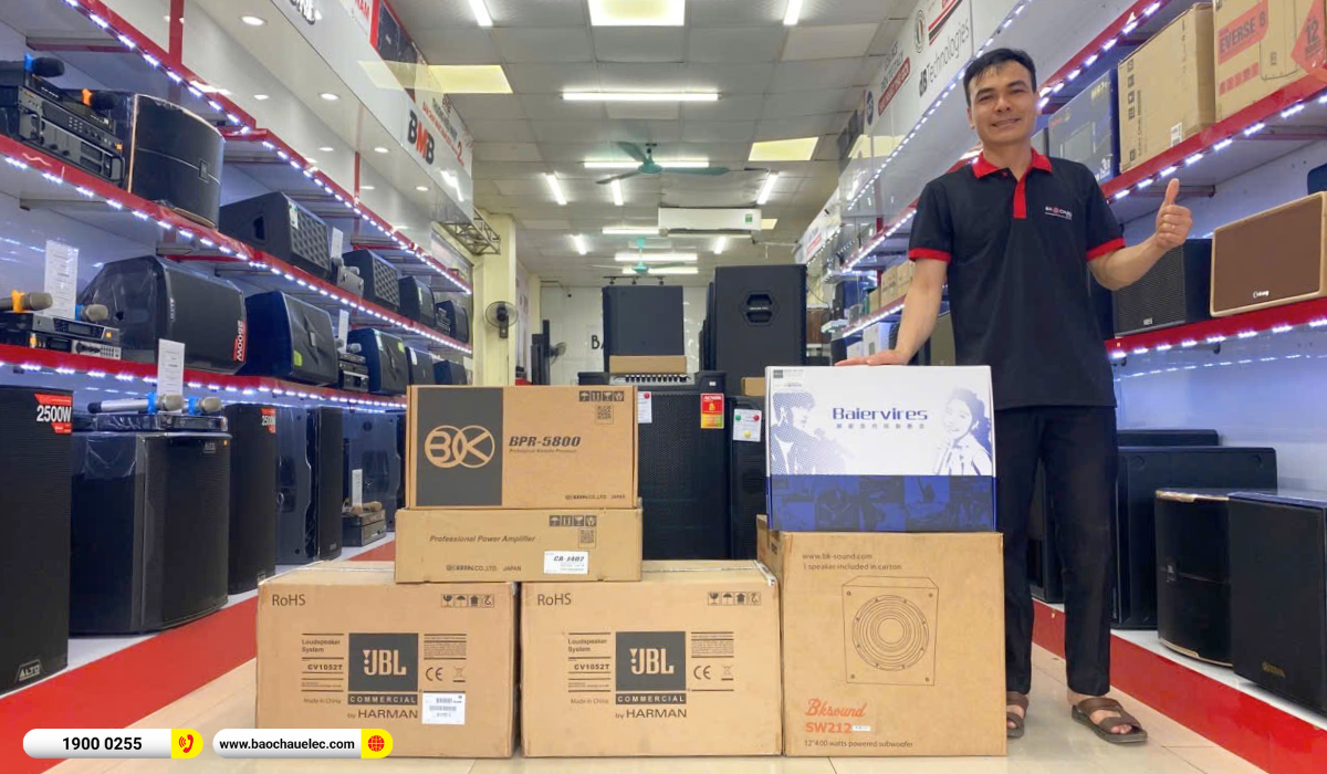 Lắp đặt d&agrave;n karaoke JBL hơn 35tr cho anh Long tại Th&aacute;i Nguy&ecirc;n