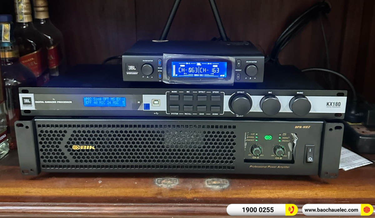 Lắp đặt d&agrave;n karaoke JBL hơn 70tr cho anh Mạnh tại H&agrave; Nội