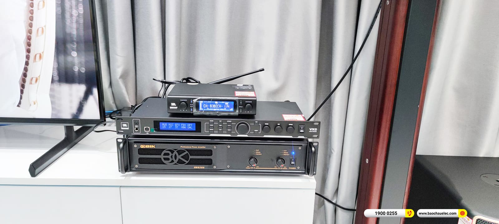 Lắp đặt dàn karaoke JBL gần 78tr cho anh Nhân ở An Giang