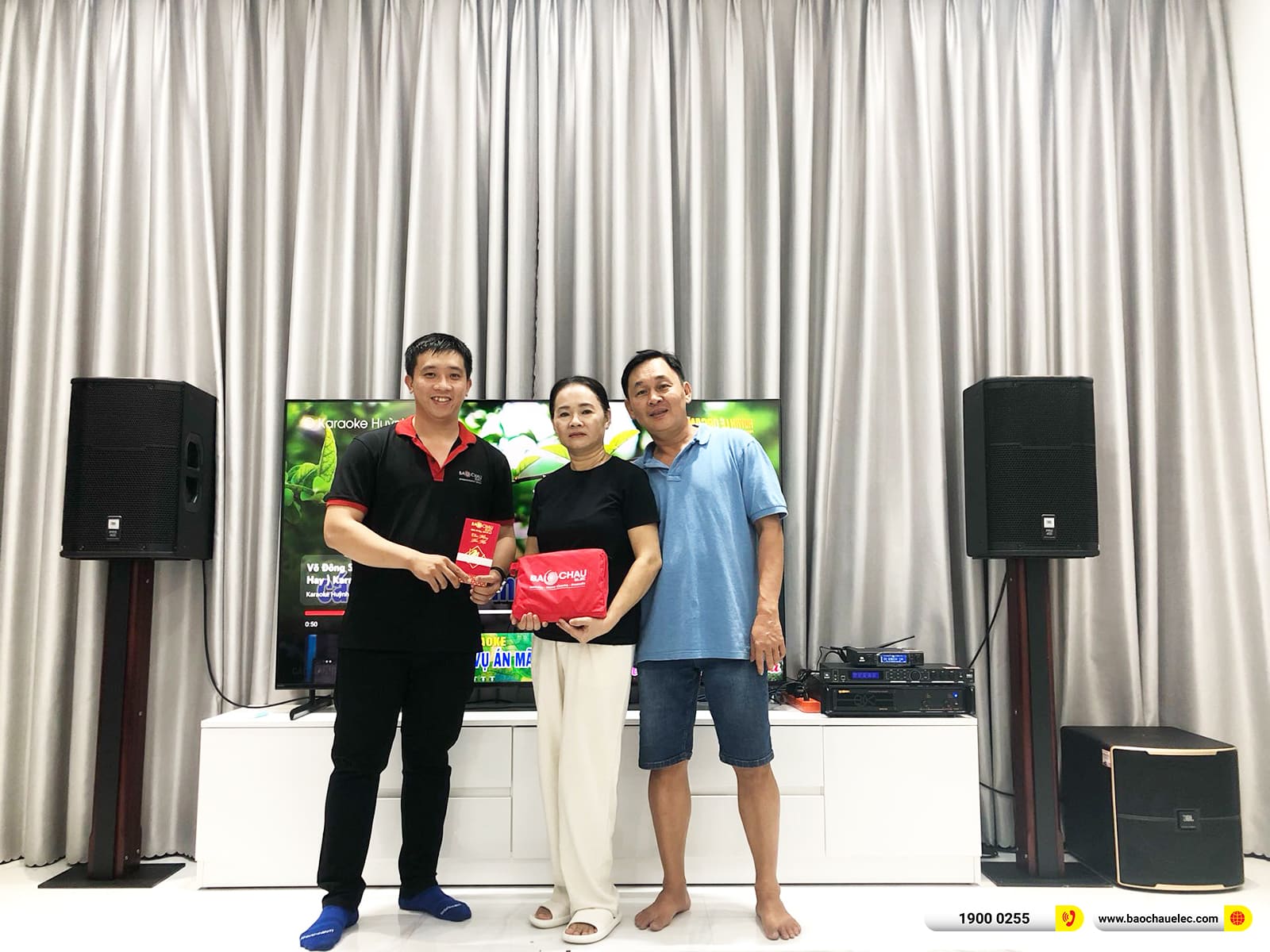 Lắp đặt dàn karaoke JBL gần 78tr cho anh Nhân ở An Giang