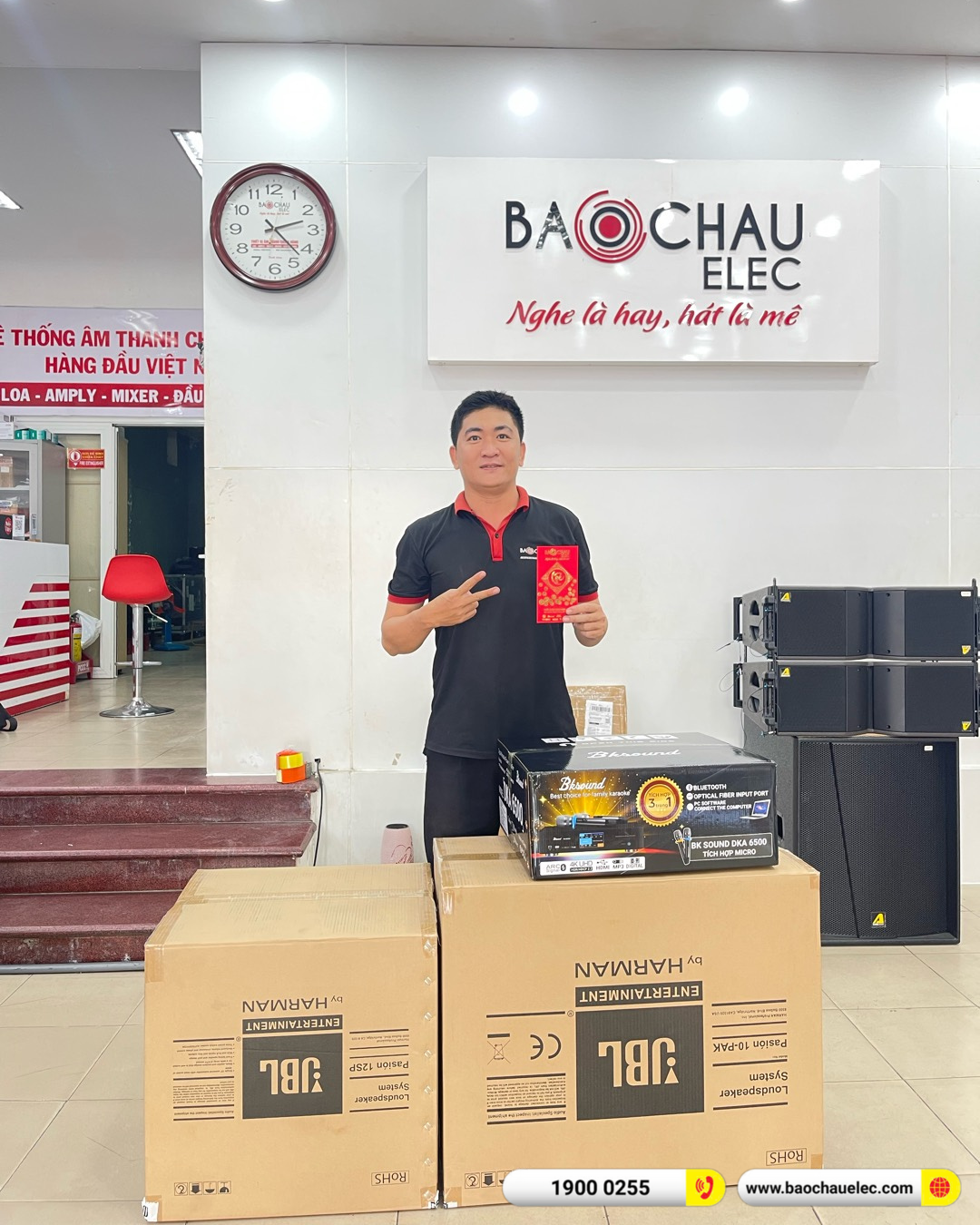 Lắp đặt d&agrave;n karaoke JBL hơn 35tr cho anh Nh&acirc;n tại Đồng Nai
