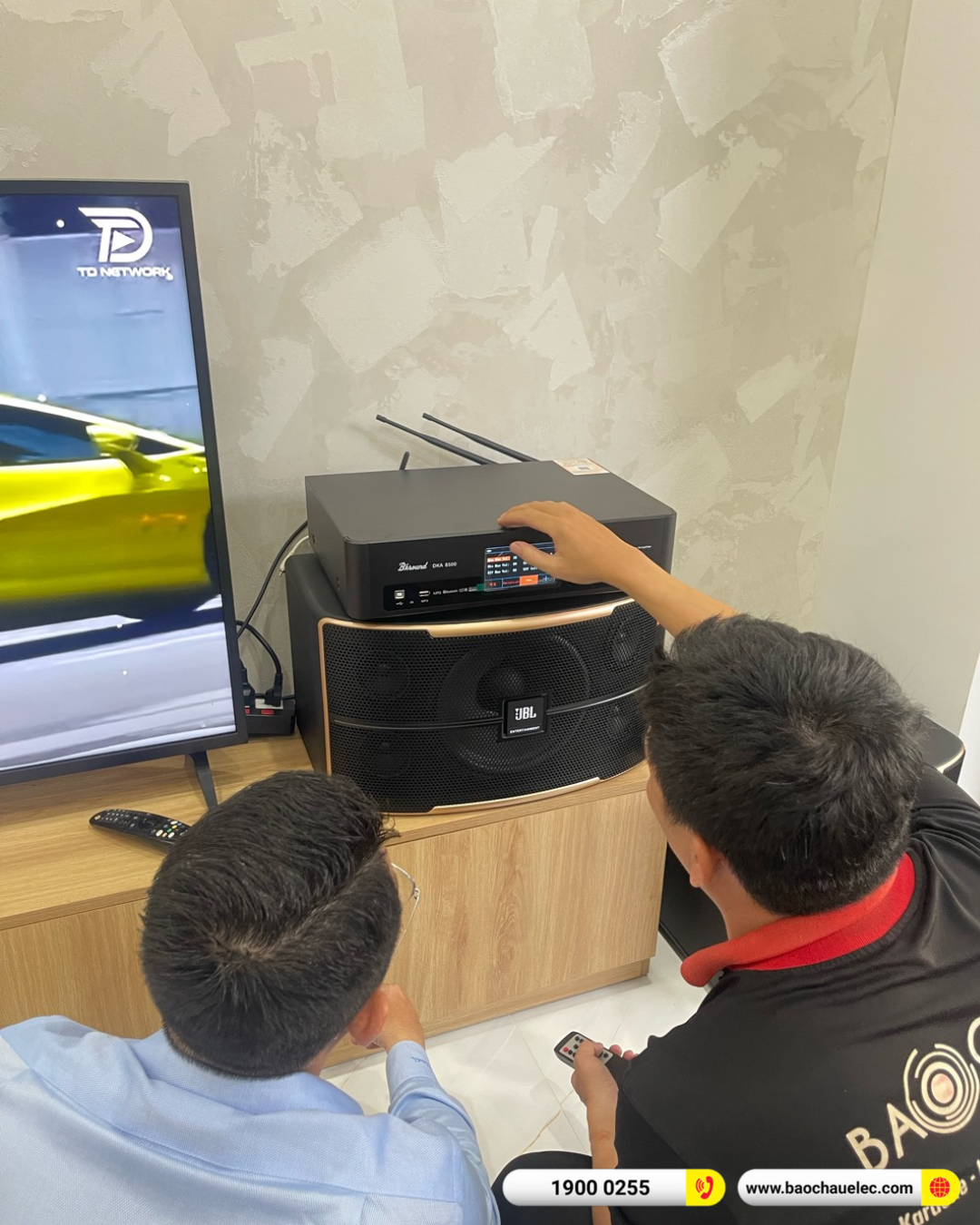 Lắp đặt d&agrave;n karaoke JBL hơn 35tr cho anh Nh&acirc;n tại Đồng Nai