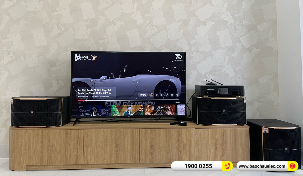 Lắp đặt d&agrave;n karaoke JBL hơn 35tr cho anh Nh&acirc;n tại Đồng Nai