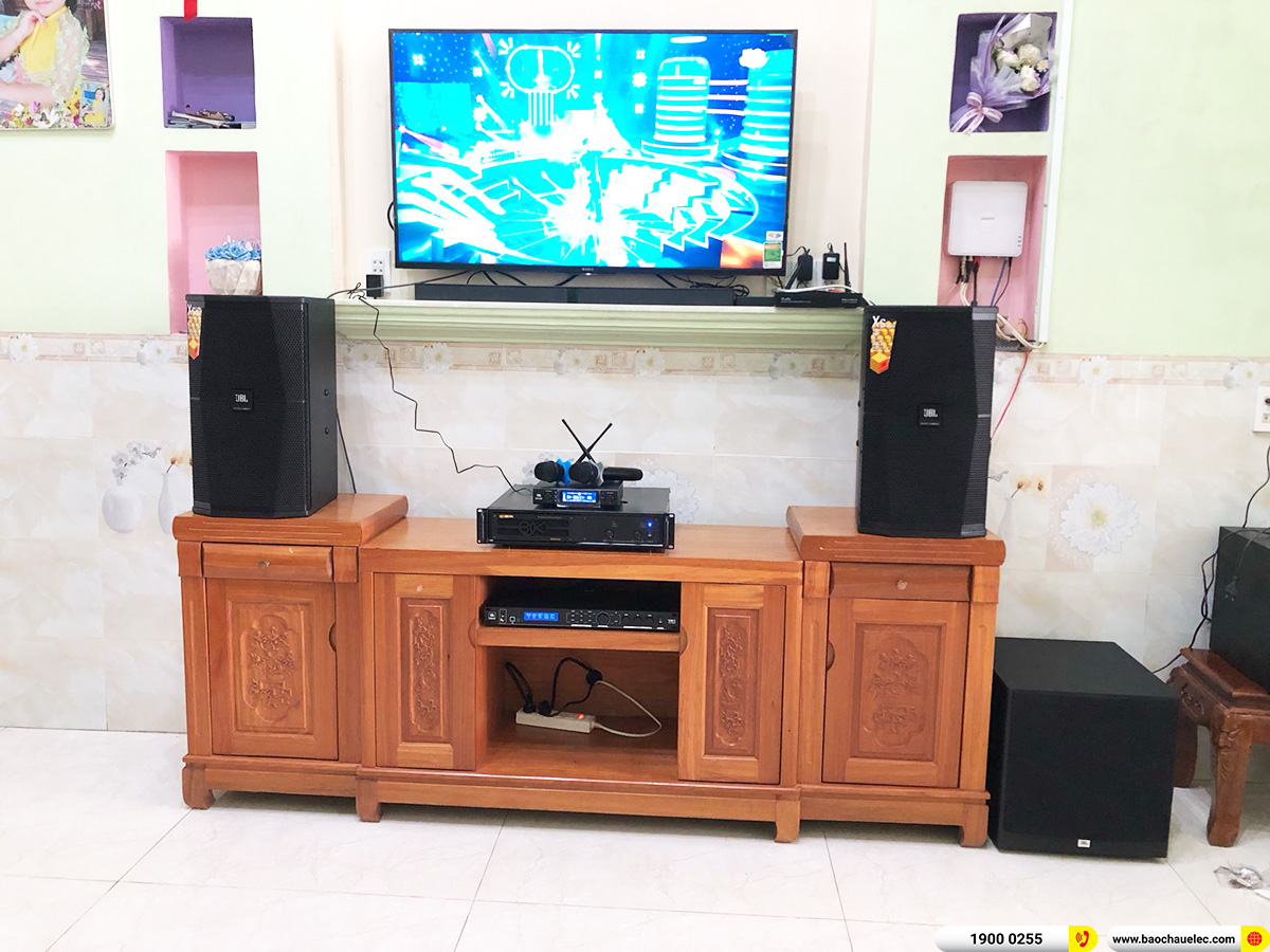 Lắp đặt d&agrave;n karaoke JBL hơn 57tr cho anh Qu&acirc;n ở B&igrave;nh Dương