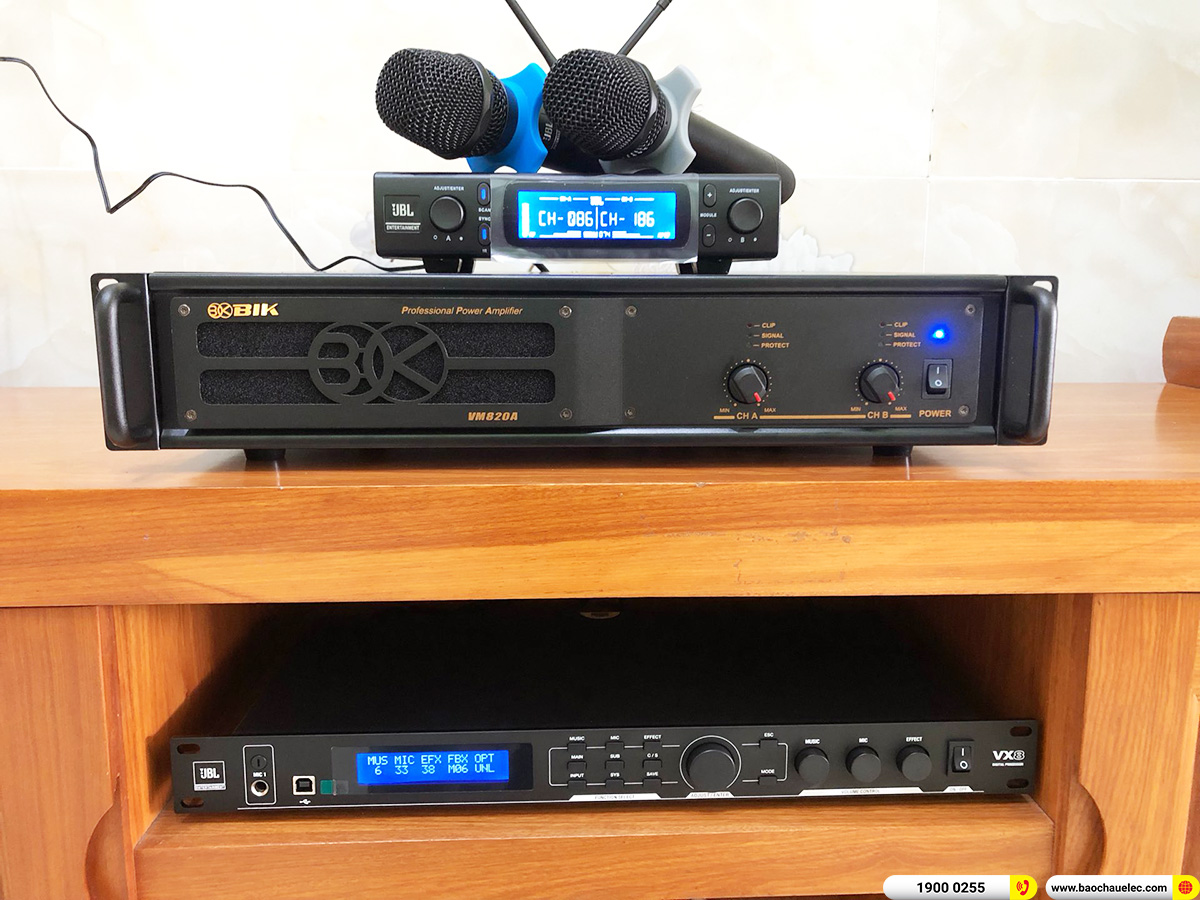 Lắp đặt d&agrave;n karaoke JBL hơn 57tr cho anh Qu&acirc;n ở B&igrave;nh Dương
