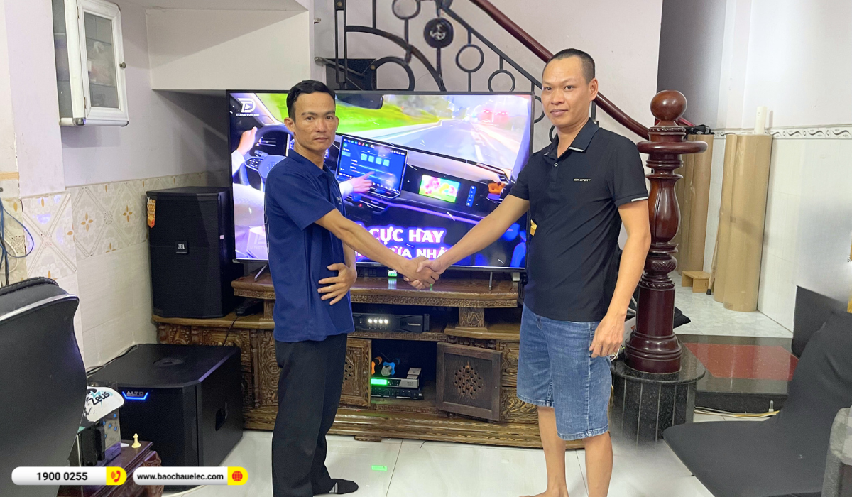 Lắp đặt dàn karaoke JBL gần 80tr cho anh Quyết tại TP HCM