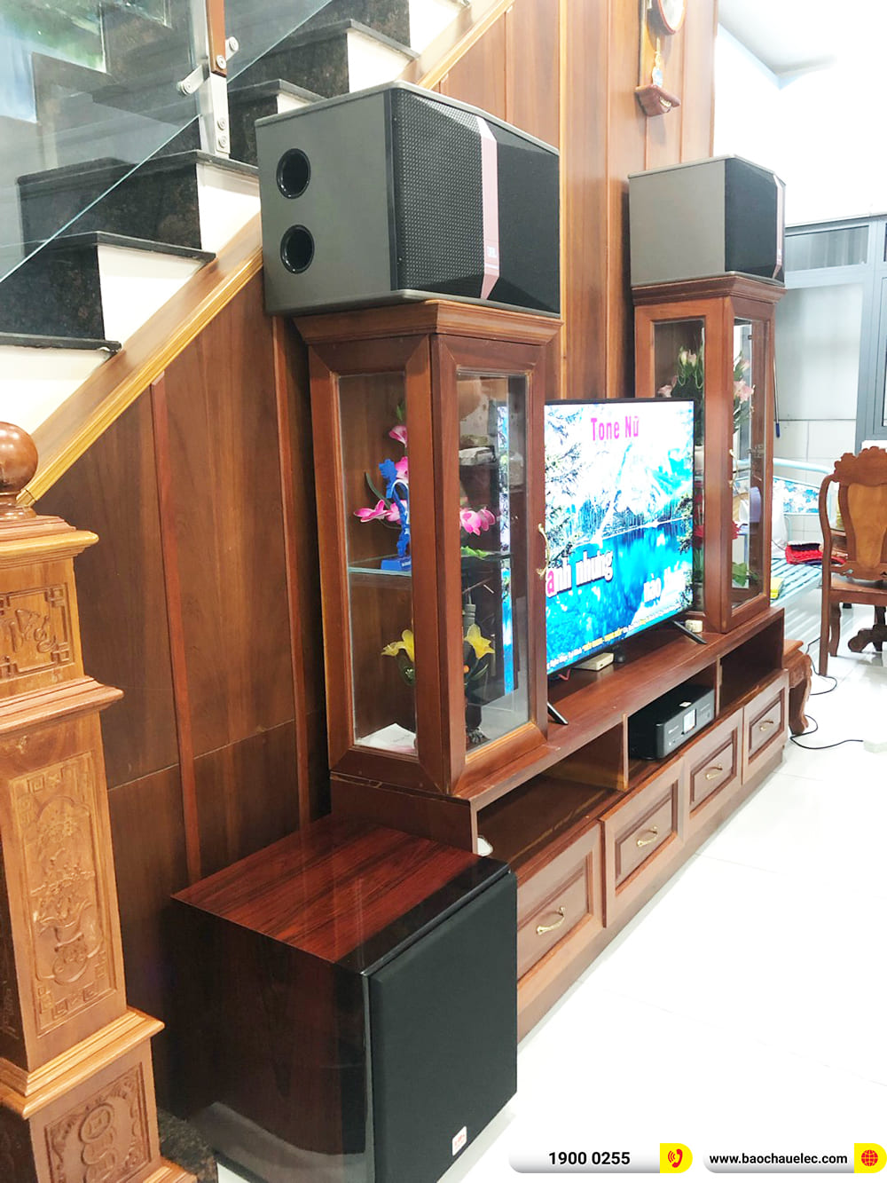 Lắp đặt d&agrave;n karaoke JBL hơn 33tr cho anh Sang ở B&igrave;nh Dương