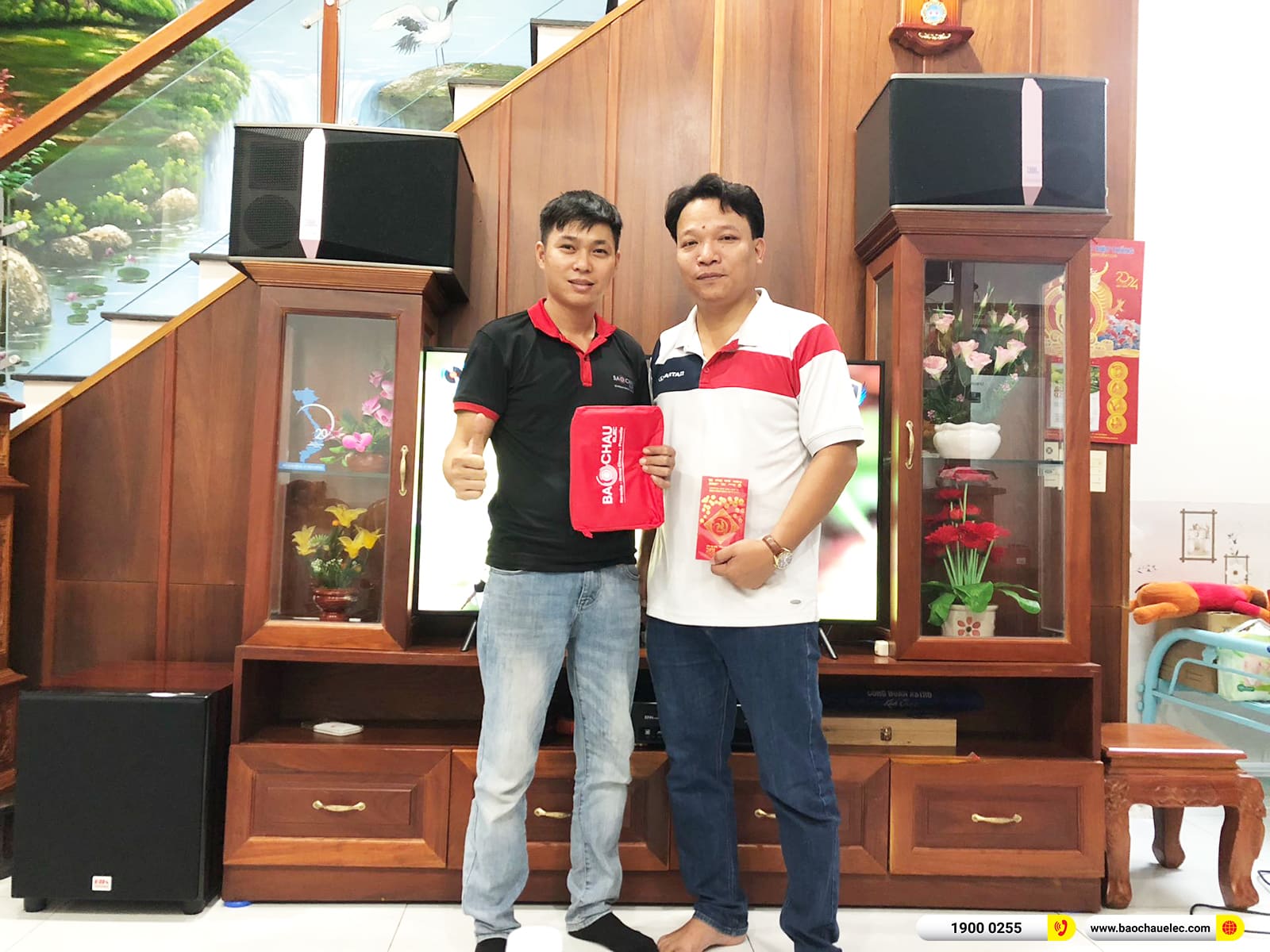 Lắp đặt d&agrave;n karaoke JBL hơn 33tr cho anh Sang ở B&igrave;nh Dương