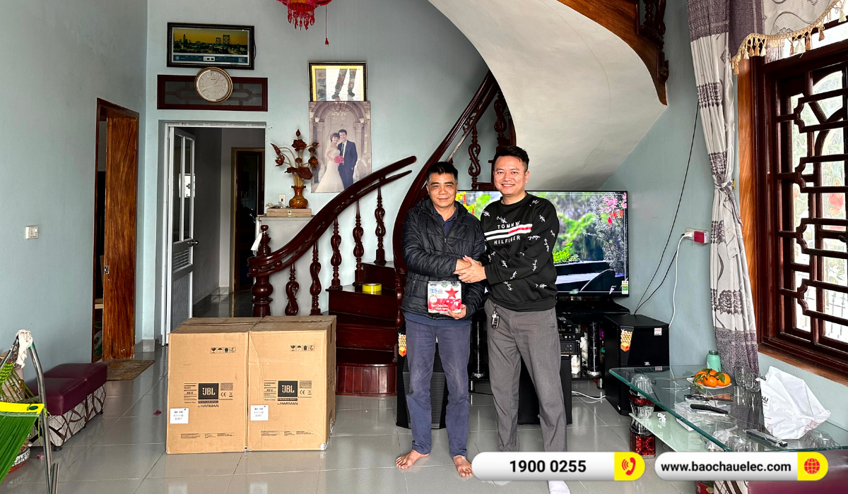 Lắp đặt d&agrave;n karaoke JBL hơn 63tr cho anh Sơn tại H&agrave; Nam