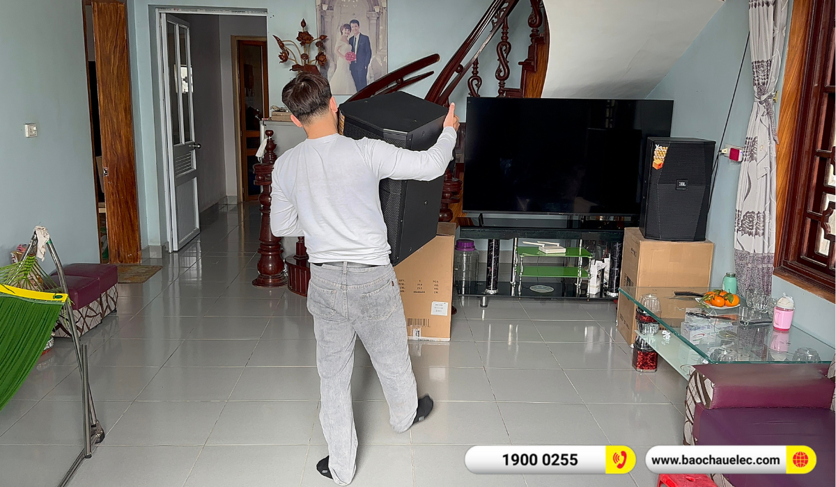 Lắp đặt d&agrave;n karaoke JBL hơn 63tr cho anh Sơn tại H&agrave; Nam