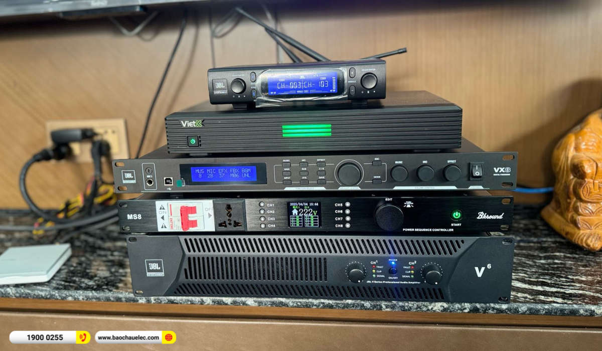 Lắp đặt d&agrave;n karaoke JBL hơn 110tr cho anh Sơn tại Đ&agrave; Nẵng