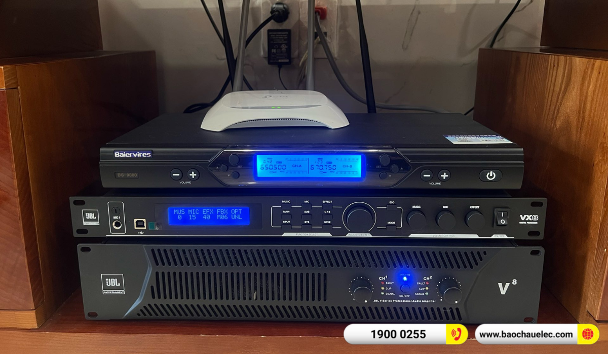 Lắp đặt d&agrave;n karaoke JBL hơn 92tr cho anh Thắng tại Hải Ph&ograve;ng