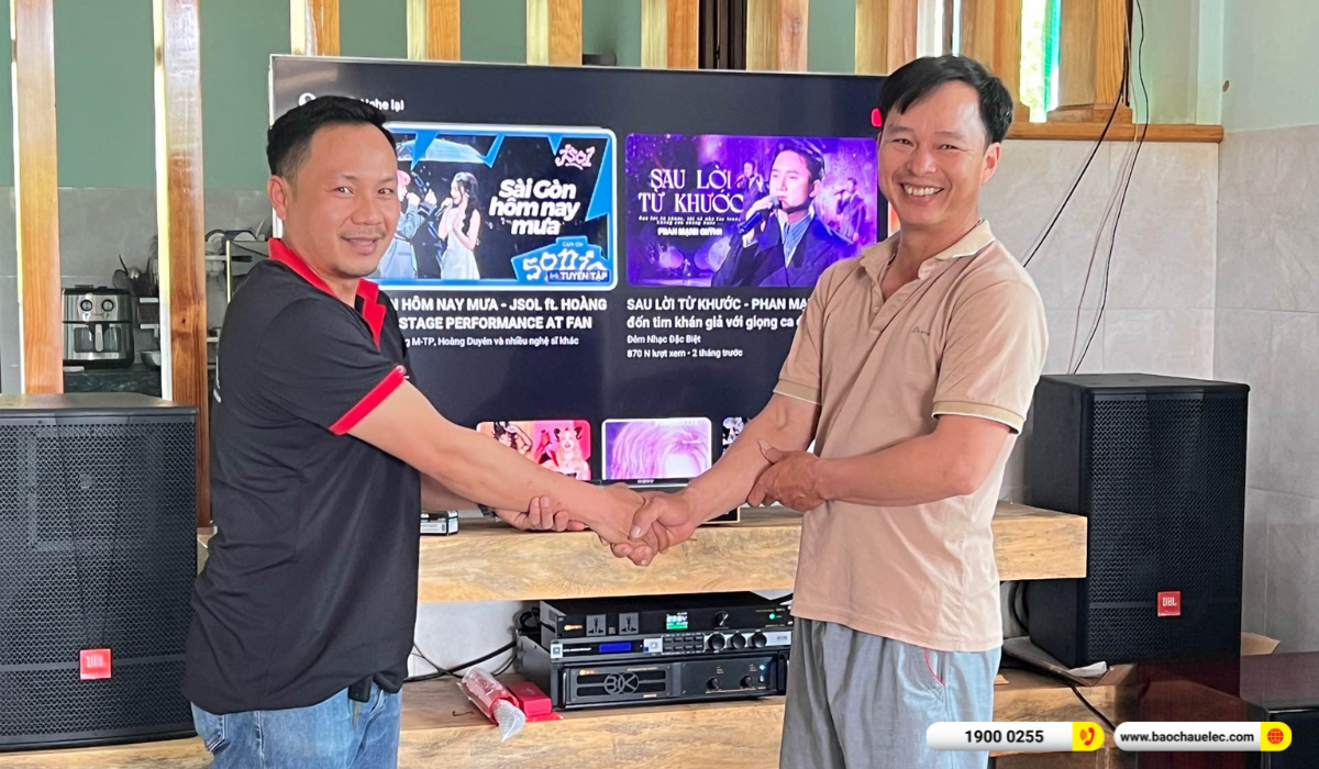 Lắp đặt d&agrave;n karaoke JBL hơn 61tr cho anh Thao tại Đắk Lắk