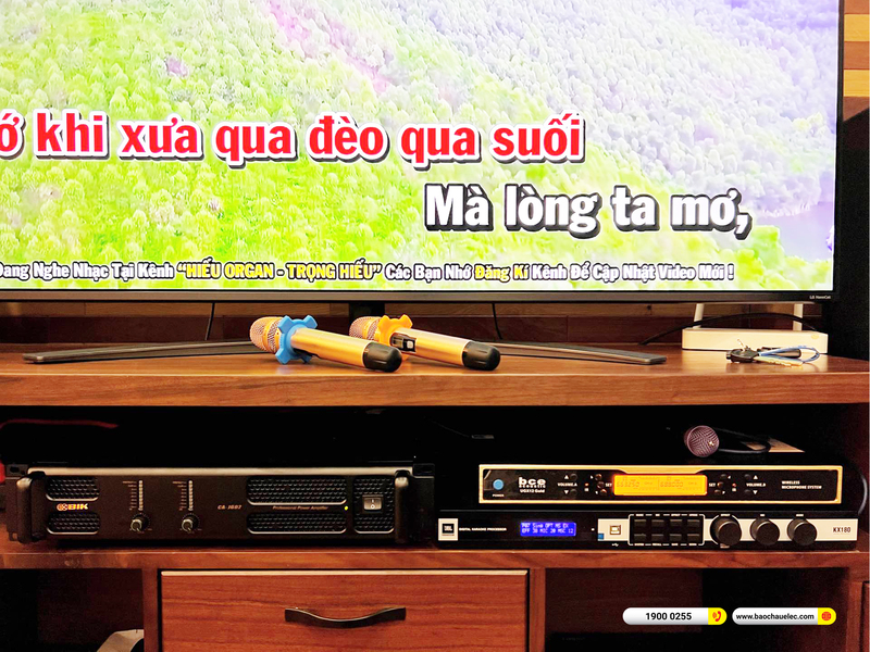 Lắp đặt dàn karaoke JBL gần 63tr cho anh Tuấn ở Bình Dương